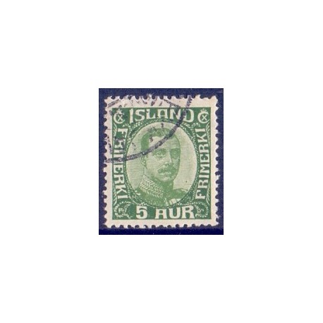 Island. 1920. Chr. X. AFA nr. 86 **  postfrisk st. stemplet FDC