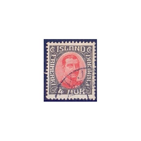 Island. 1920. Chr. X. AFA nr. 85 **  postfrisk st. stemplet FDC