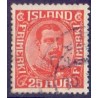Island. 1921-22. Chr. X. 25 Aur. AFA nr. 102  ** postfrisk st. stemplet FDC