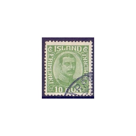 Island. 1921-22. Chr. X. AFA nr. 100  **  postfrisk st. stemplet FDC