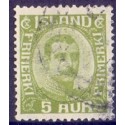 Island. 1920. Chr. X. AFA nr. 99 **  postfrisk st. stemplet FDC