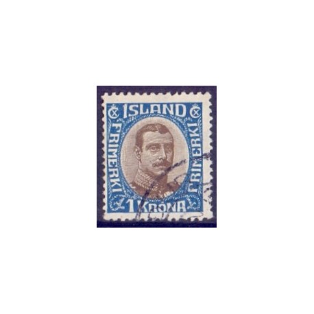 Island. 1920. Chr. X. AFA nr. 96 **  postfrisk st. stemplet FDC