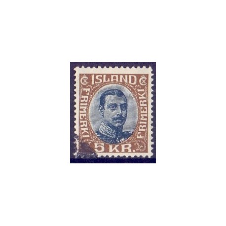 Island. 1920. Chr. X. AFA nr. 98 **  postfrisk st. stemplet FDC