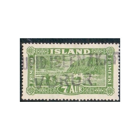 Island. 1925. Landskabsserien 7 Aur. AFA nr. 114  **  postfrisk st. stemplet FDC