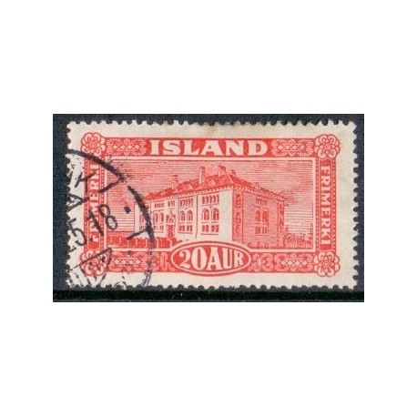 Island. 1925. Landskabsserien 20 Aur. AFA nr. 116  **   postfrisk st. stemplet FDC