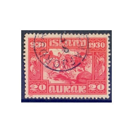 Island. 1930. Altinget 1000-års jubilæum 20 Aur. AFA nr. 130  **   postfrisk st. stemplet FDC
