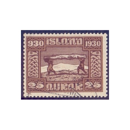 Island. 1930. Altinget 1000-års jubilæum 25 Aur. AFA nr. 131  **  postfrisk st. stemplet FDC