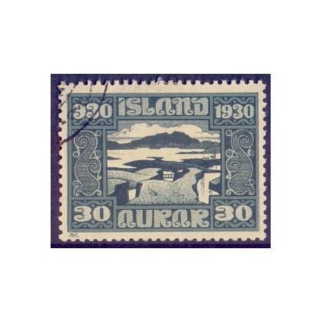 Island. 1930. Altinget 1000-års jubilæum 30 Aur. AFA nr. 132  **   postfrisk st. stemplet FDC