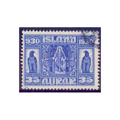 Island. 1930. Altinget 1000-års jubilæum 35 Aur. AFA nr. 133  **  postfrisk st. stemplet FDC