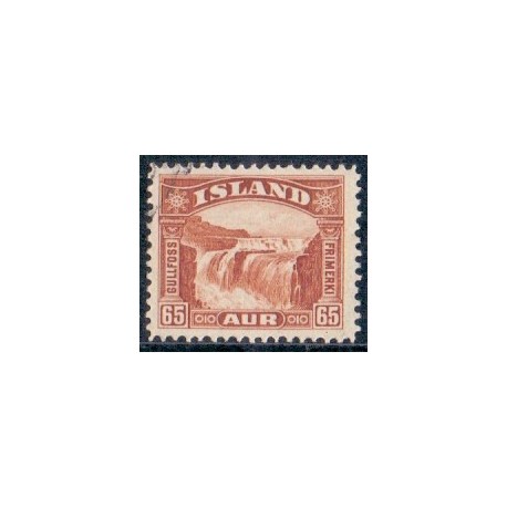 Island. 1931-32. Gullfoss 65 Aur. AFA nr. 154  **  postfrisk st. stemplet FDC