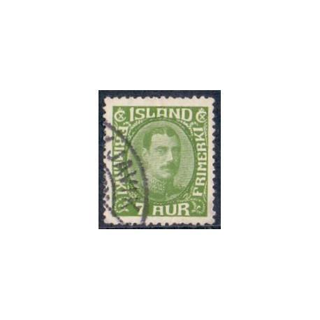 Island. 1931-33. Chr. X Ny gravering. 6 Aur. AFA nr. 159  **  postfrisk st. stemplet FDC