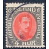 Island. 1931-33. Chr. X Ny gravering. 4 Aur. AFA nr. 158  **  postfrisk st. stemplet FDC