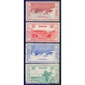 Island. 1933. Velgørenhedsmærker.  AFA nr. 167-70  **   postfrisk st. stemplet FDC