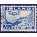 Island. 1934. Luftpost. 10 Aur. AFA nr. 175  **   postfrisk st. stemplet FDC