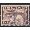 Island. 1934. Luftpost. 1 kr. AFA nr. 179  **  postfrisk st. stemplet FDC