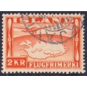 Island. 1934. Luftpost. 2 kr. AFA nr. 180  st. **  postfrisk st. stemplet FDC