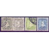 Island. 1935. Jochumssons fødsel 3-35 Aur. AFA nr. 183-86 st.   ** postfrisk st. stemplet FDC