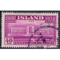Island. 1938. Reykjavik universitet. 40 Aur. AFA nr. 204 **  postfrisk st. stemplet FDC