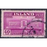 Island. 1938. Reykjavik universitet. 40 Aur. AFA nr. 204 **  postfrisk st. stemplet FDC