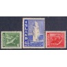 Island. 1940. Fiskeserien og Geysir. AFA nr. 216-18 st.  postfrisk st. stemplet FDC