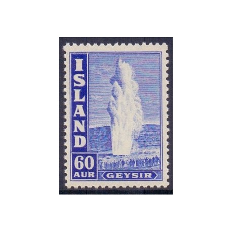 Island. 1947. Kurserende mærker TAKKET 11½. AFA nr. 230B **  postfrisk st. stemplet FDC