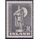 Island. 1947. Thorfinn Karlsefni. Tk. 11 1/2  AFA nr. 215B ** postfrisk st. stemplet FDC