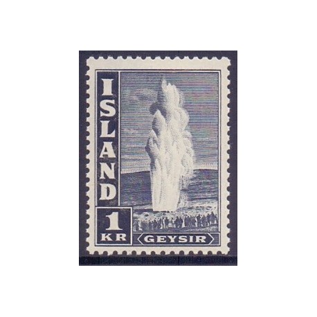 Island. 1947. Kurserende mærker TAKKET 11½. AFA nr. 240B **  postfrisk st. stemplet FDC