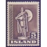 Island. 1947. Kurserende mærker TAKKET 11½. AFA nr. 231B **  postfrisk st. stemplet FDC