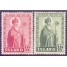 Island. 1950. Jon Arason, komplet sæt. AFA nr. 272-73 **  postfrisk st. stemplet FDC
