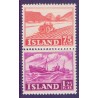 Island. 1952. Slupperingsværdier. AFA nr. 276-77 **  postfrisk st. stemplet FDC