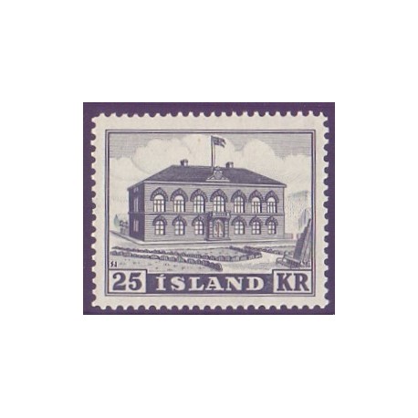 Island. 1952. Altingets bygning. AFA nr. 278 **  postfrisk st. stemplet FDC