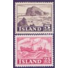 Island. 1954. Suppleringsværdier.  AFA nr. 297-98  **  postfrisk st. stemplet FDC