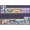 Island. 1956, Elkraftværker og vandfald, komplet serie.  AFA nr. 304-11  **  postfrisk st. stemplet FDC