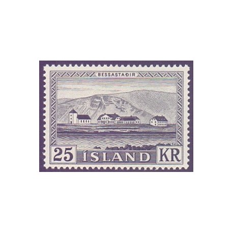 Island. 1957. Præsidentboligen Bessastadir.  AFA nr. 320  **  postfrisk st. stemplet FDC