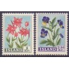 Island. 1958. Blomsterserie.  AFA nr. 324-25 ** postfrisk st. stemplet FDC