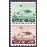 Island. 1958. Den gamle regeringsbygning.  AFA nr. 330-31 ** postfrisk st. stemplet FDC