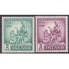 Island. 1959. Jon Thorkelssons.  AFA nr. 332-33 ** postfrisk st. stemplet FDC