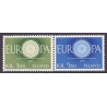 Island. 1960. Europamærker / CEPT. AFA nr. 344-45 ** postfrisk st. stemplet FDC