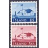 Island. 1961. Den gamle regeringsbygning. AFA nr. 348-49 ** postfrisk st. stemplet FDC