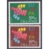 Island. 1961. Europamærker / CEPT. AFA nr. 355-56 ** postfrisk st. stemplet FDC