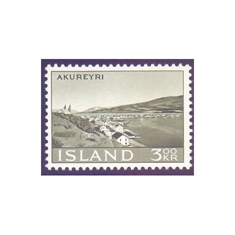 Island. 1963. Akureyri. AFA nr. 373 ** postfrisk st. stemplet FDC