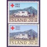 Island. 1963. Int. Røde Kors 100-års jubilæum. AFA nr. 376-77 ** postfrisk st. stemplet FDC