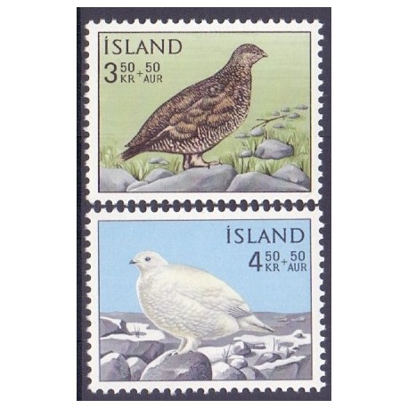 Island. 1965. Velgørenhedsmærker. AFA nr. 389-90 ** postfrisk st. stemplet FDC