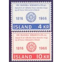 Island. 1966, Europamærker / CEPT. AFA nr. 405-06 ** postfrisk st. stemplet FDC