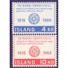 Island. 1966, Europamærker / CEPT. AFA nr. 405-06 ** postfrisk st. stemplet FDC