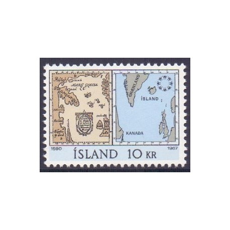 Island. 1967. EXPO 67. AFA nr. 412 ** postfrisk st. stemplet FDC