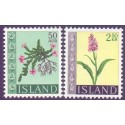 Island. 1968. Blomster. AFA nr. 416-17 ** postfrisk st. stemplet FDC