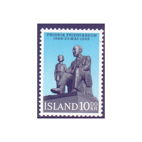 Island. 1968. Fridrik Fridriksson. AFA nr. 422 ** postfrisk st. stemplet FDC