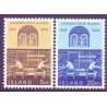 Island. 1968. Nationalbibloteket jubilæum. AFA nr. 423-24 ** postfrisk st. stemplet FDC
