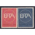 Norge. 1967. EFTA Frihandelsområdet. AFA nr. 564-65 **  stemplet postfrisk FDC